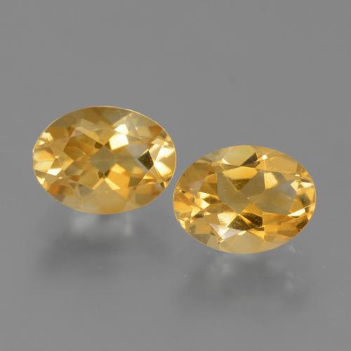 2.19 ct natürliche Medium Dark-Golden Citrin-Edelsteine, Oval Schliff, VS