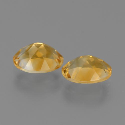 2.19 ct natürliche Medium Dark-Golden Citrin-Edelsteine, Oval Schliff, VS