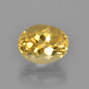 2,62 ctw natürlicher goldener Citrin, Oval Schliff, VVS-VS