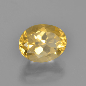 2,62 ctw natürlicher goldener Citrin, Oval Schliff, VVS-VS