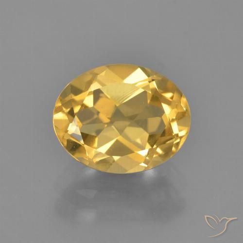 2.65ct Natürlicher gold-orange Citrin, Oval, VVS