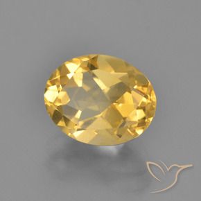 9,17 ctw natürlicher gold-orange Citrin, Oval, VVS
