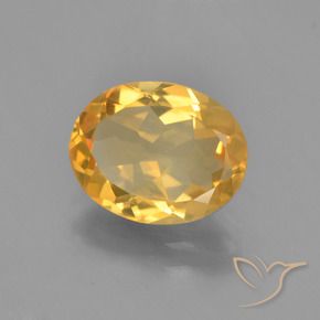 9,17 ctw natürlicher Mittelgold Citrin, Oval, VVS-VS