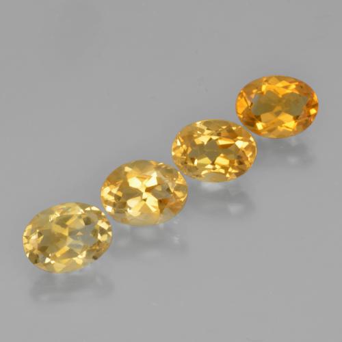 4,14 ct natürliche goldener Citrin-Edelsteine, Oval Schliff, VS