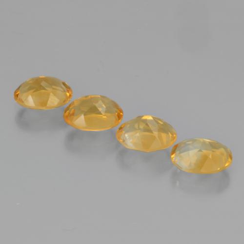 4,14 ct natürliche goldener Citrin-Edelsteine, Oval Schliff, VS