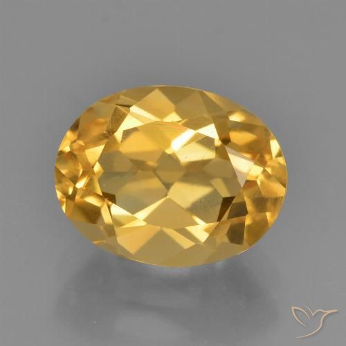 2.40ct Natürlicher gold-orange Citrin, Oval, VS