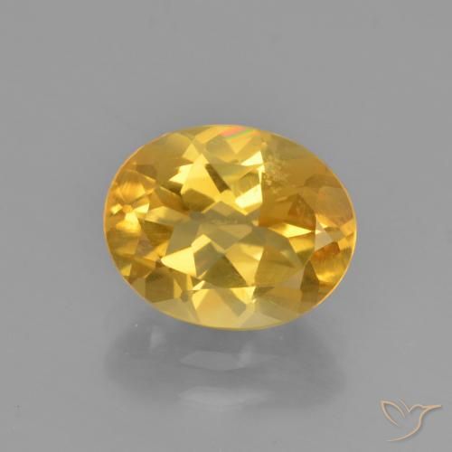 2.41ct Natürlicher Mittelgold Citrin, Oval, VVS