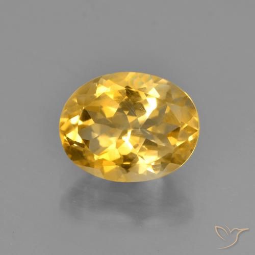 2.15ct Natürlicher Golden Citrin, Oval, VS