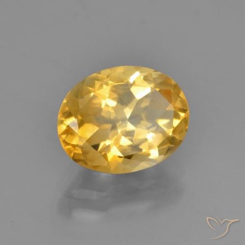 9,17 ctw natürlicher Golden Citrin, Oval, VS