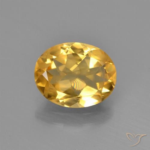1.84ct Natürlicher Golden Citrin, Oval, VVS-VS