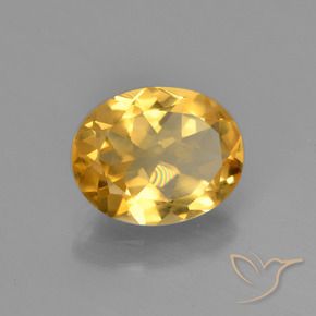 9,17 ctw natürlicher Golden Citrin, Oval, VVS-VS