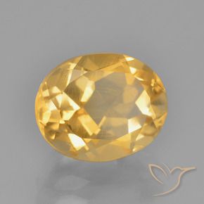 9,17 ctw natürlicher Helles Gold Citrin, Oval, VS