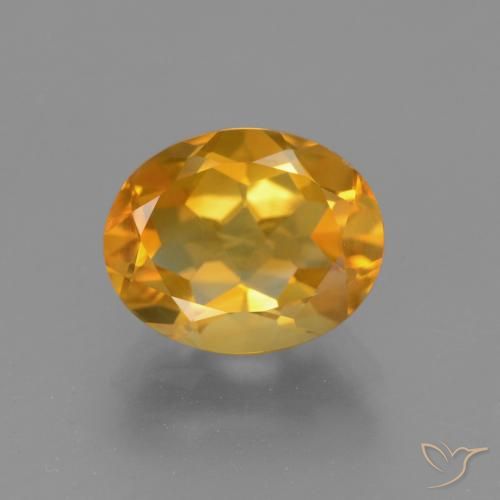 2.31ct Natürlicher Mittelorange Citrin, Oval, VVS-VS