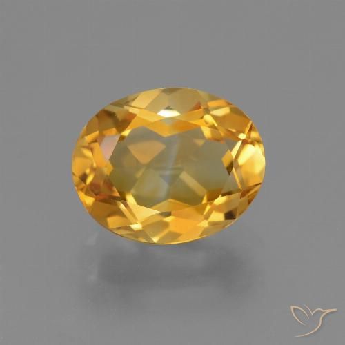 2.40ct Natürlicher Orange-Gold Citrin, Oval, VVS