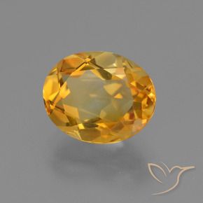 9,17 ctw natürlicher Orange-Gold Citrin, Oval, VVS