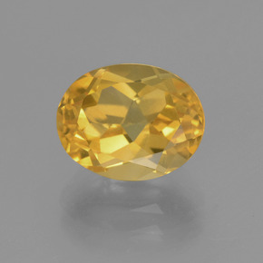 2,80 ctw natürlicher goldener Citrin, Oval Schliff, VVS-VS