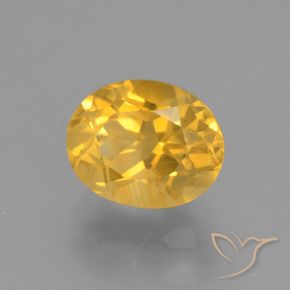 9,17 ctw natürlicher Helles Gold Citrin, Oval, VVS-VS