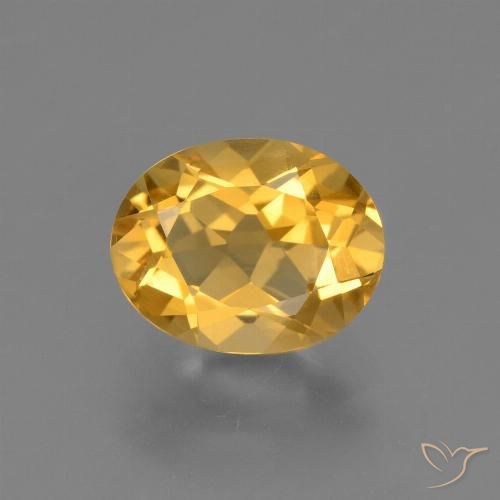 2.26ct Natürlicher Helles Gold Citrin, Oval, VVS