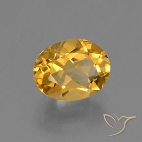 9,17 ctw natürlicher Helles Gold Citrin, Oval, VVS