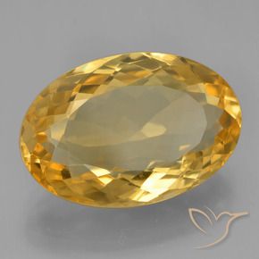 9,17 ctw natürlicher Mittel-Dunkelgold Citrin, Oval, VVS