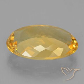 9,17 ctw natürlicher Mittel-Dunkelgold Citrin, Oval, VVS