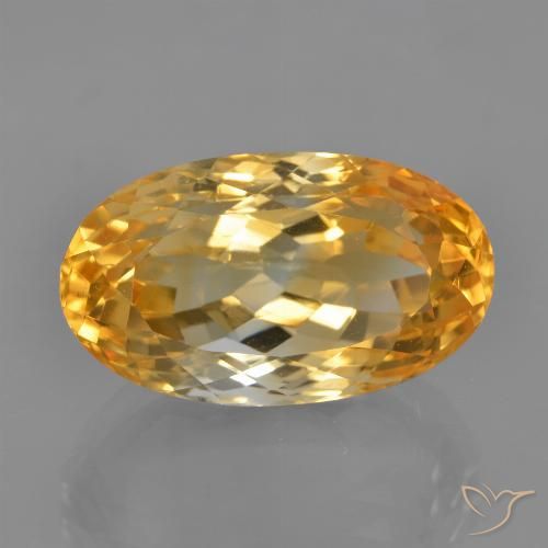 9.18ct Natürlicher Tiefes Orange-Gold Citrin, Oval, VVS