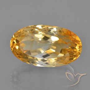 9,17 ctw natürlicher Tiefes Orange-Gold Citrin, Oval, VVS