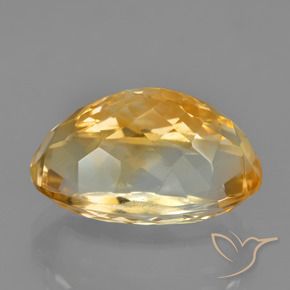 9,17 ctw natürlicher Tiefes Orange-Gold Citrin, Oval, VVS