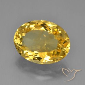 9,17 ctw natürlicher Golden Citrin, Oval, VVS