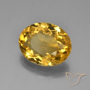 9,17 ctw natürlicher Golden Citrin, Oval, VVS