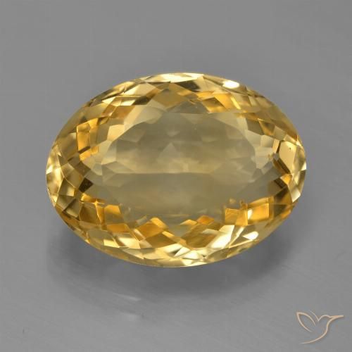 7.96ct Natürlicher Golden Citrin, Oval, VVS