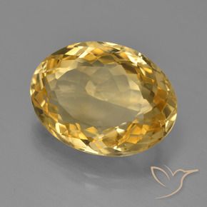 9,17 ctw natürlicher Golden Citrin, Oval, VVS