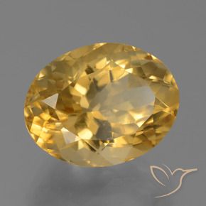 9,17 ctw natürlicher Golden Citrin, Oval, VVS