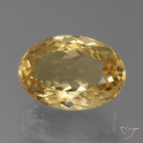 8.04ct Natürlicher gold-orange Citrin, Oval, VVS