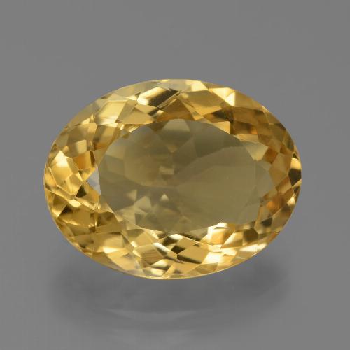 9,17 ctw natürlicher Mittelhelles Gold Citrin, Oval Schliff, VVS
