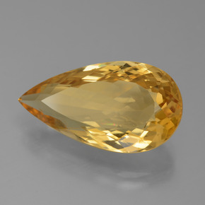8,90 ctw natürlicher goldener Citrin, Birnenform, VVS