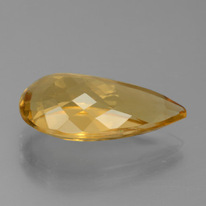 8,90 ctw natürlicher goldener Citrin, Birnenform, VVS