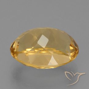 9,17 ctw natürlicher Tiefes Goldorange Citrin, Oval, VVS