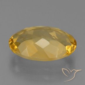 9,17 ctw natürlicher Mittel-Dunkelgold Citrin, Oval, VVS