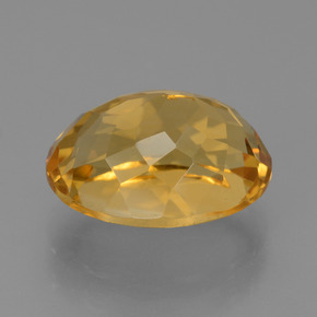 5,62 ctw natürlicher goldener Citrin, Oval Schliff, VVS