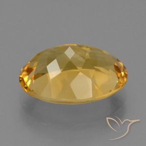 9,17 ctw natürlicher Mittel-Dunkelgold Citrin, Oval, VVS