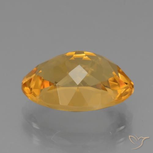 9,17 ctw natürlicher Dunkelgolden Citrin, Oval, VVS
