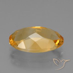 9,17 ctw natürlicher Mittel-Dunkelgold Citrin, Oval, VS