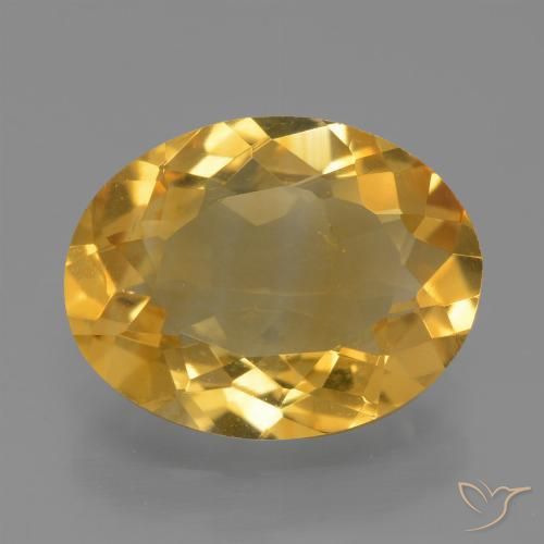 3.52ct Natürlicher Mittleres Gold Citrin, Oval, VS