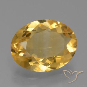 9,17 ctw natürlicher Mittleres Gold Citrin, Oval, VS