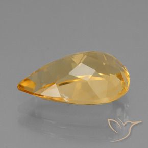 9,17 ctw natürlicher Golden Citrin, Birnenform, VVS-VS
