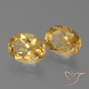 4.14 ct natürliche gold-orange Citrin-Edelsteine, Oval, VVS-VS