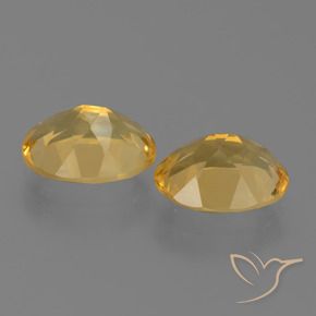 4.14 ct natürliche gold-orange Citrin-Edelsteine, Oval, VVS-VS