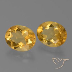 3.04 ct natürliche Dunkelgolden Citrin-Edelsteine, Oval, VS