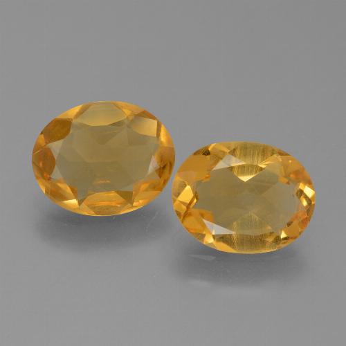 4,75 ct natürliche goldener Citrin-Edelsteine, Oval Schliff, VS